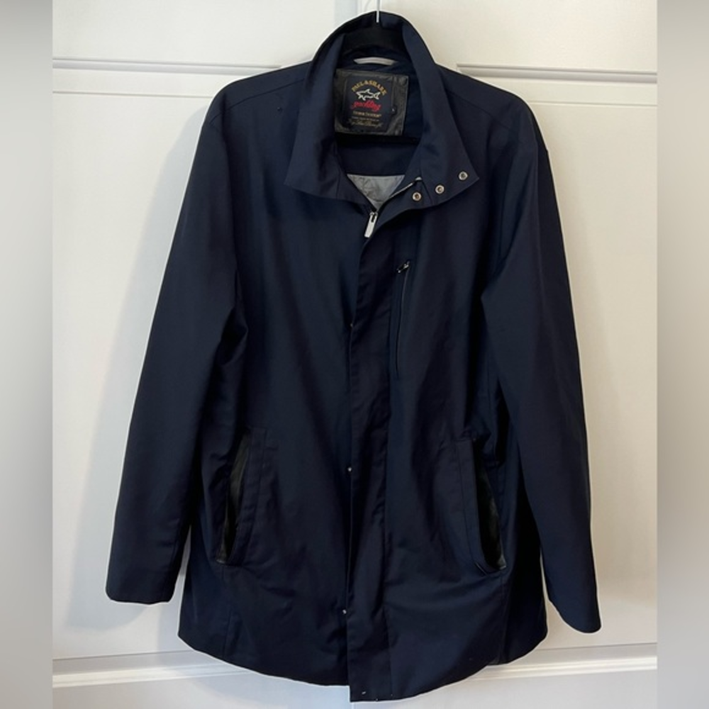 Paul & Shark Yachting Storm System Loro Piana Navy Blue Jacket Mens Large Italy